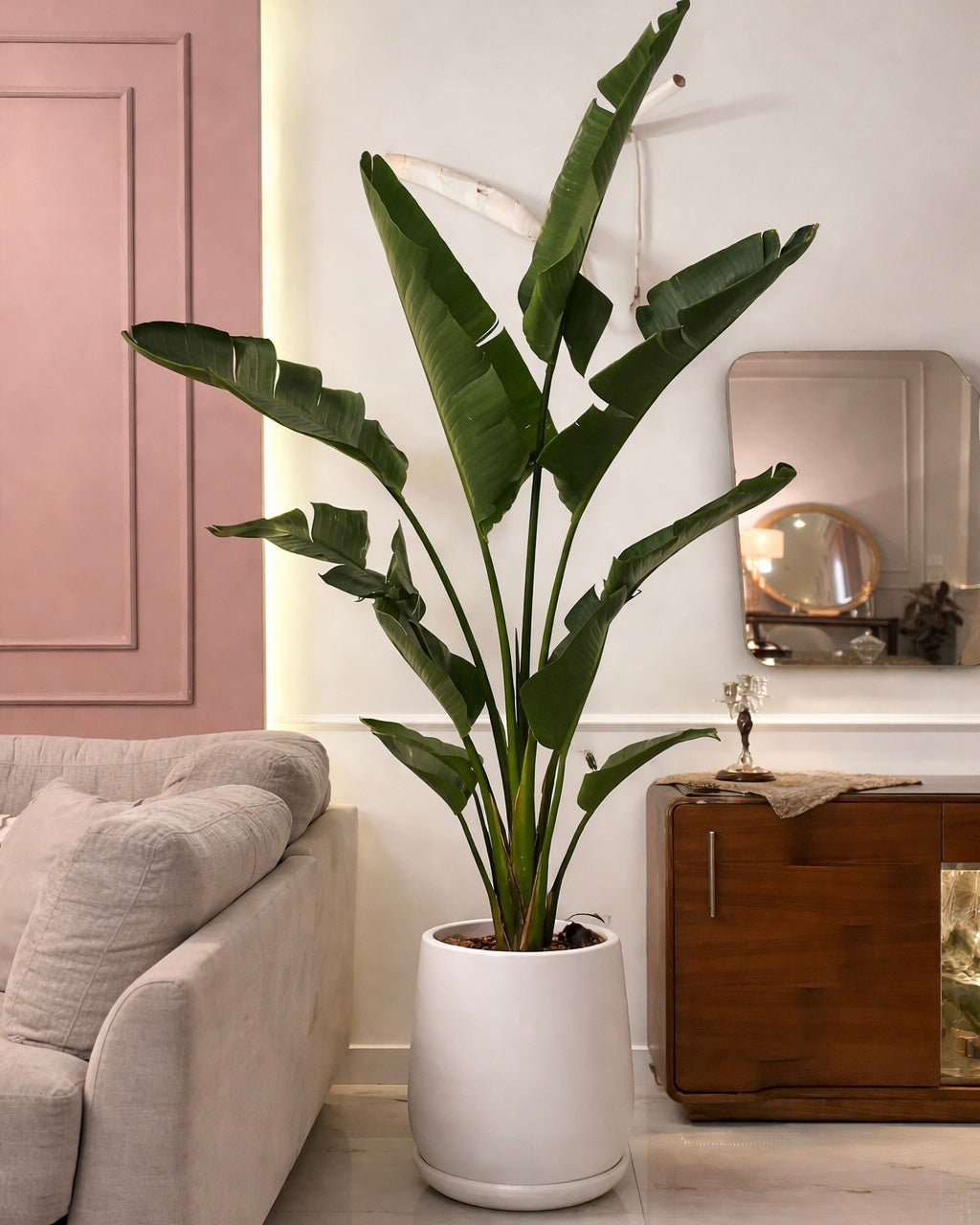 Large painted pot - Bozor GardenWorks